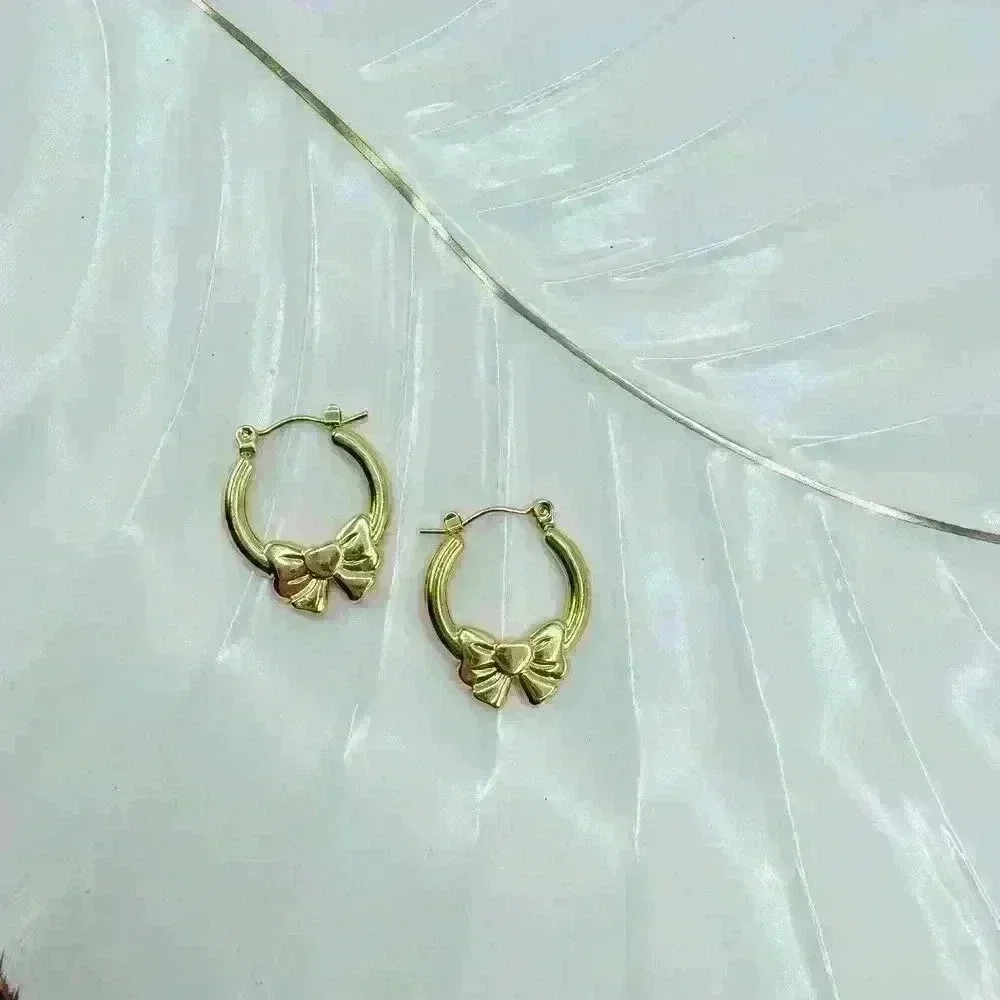 Carmen Bow Hoop Earrings